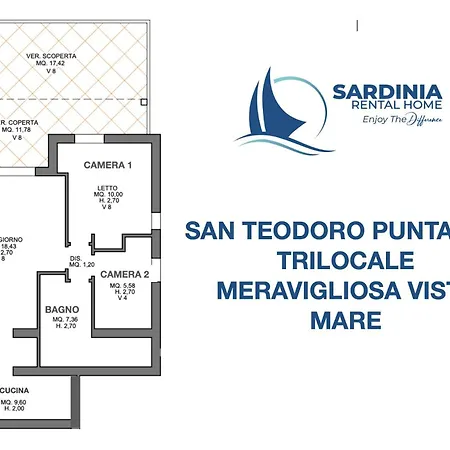 Punta Est Trilocale Meravigliosa Vista Mare アパート *