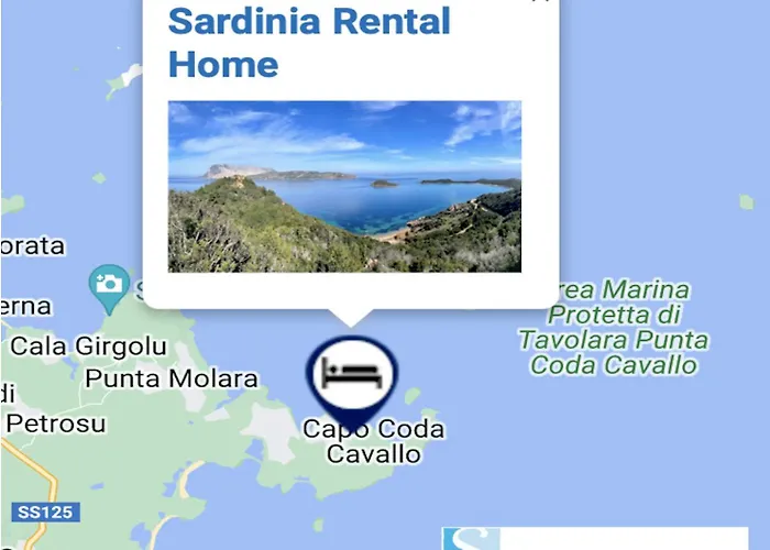 Apartmán Punta Est Trilocale Meravigliosa Vista Mare Capo Coda Cavallo